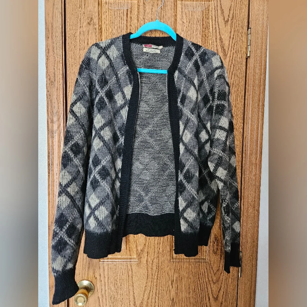 Vintage 1960's Original Styles Wool/Mohair Zip Cardigan size XL - Picture 3 of 5